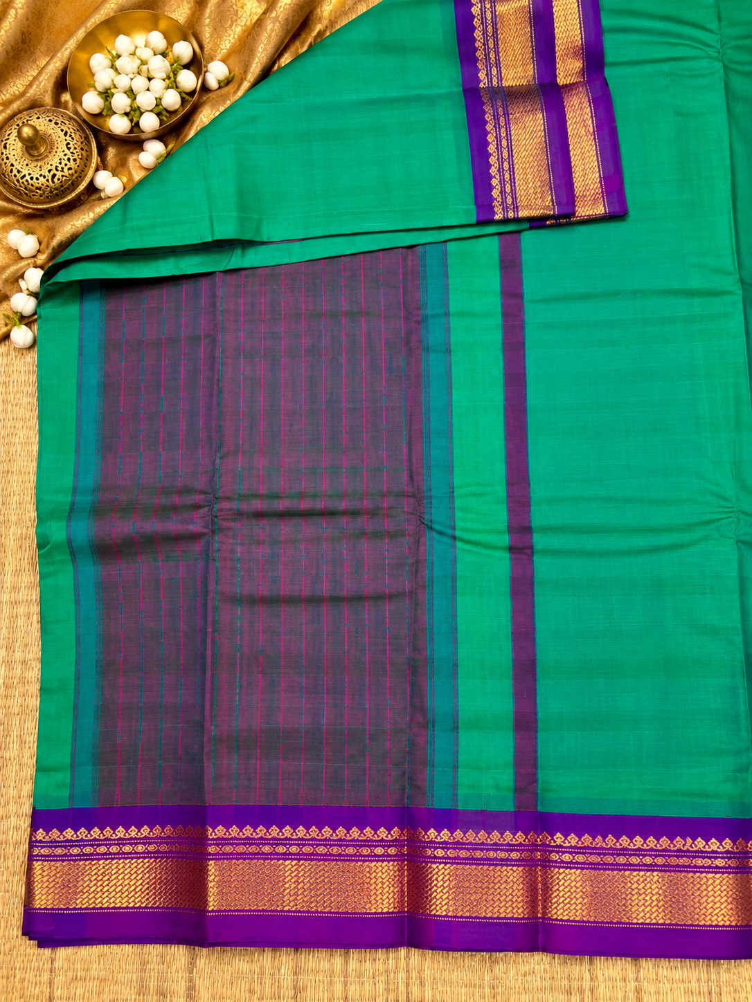 Gadwal Plain Cotton Saree