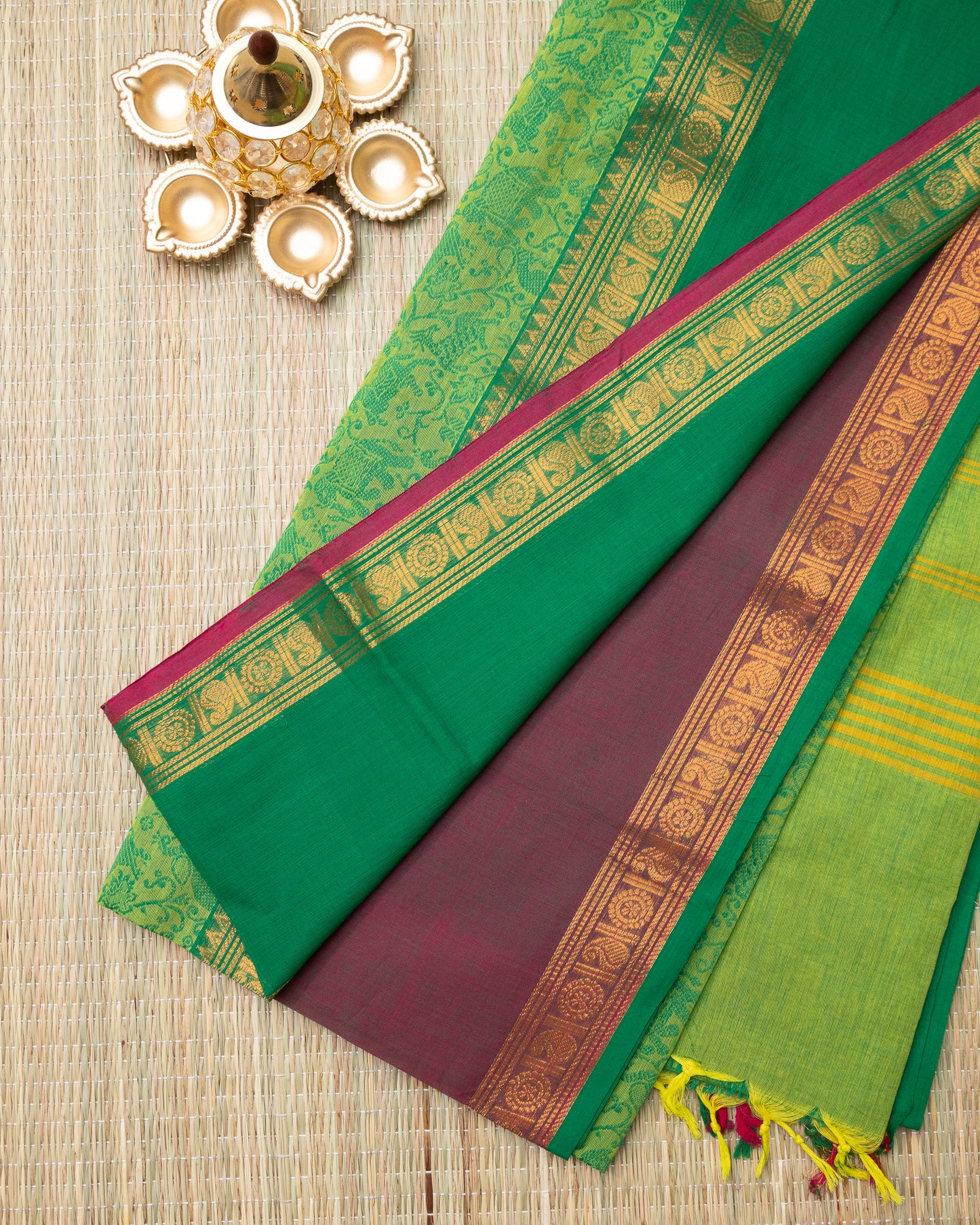 Vanasingaram Ganga Jamuna Border Chettinad Cotton