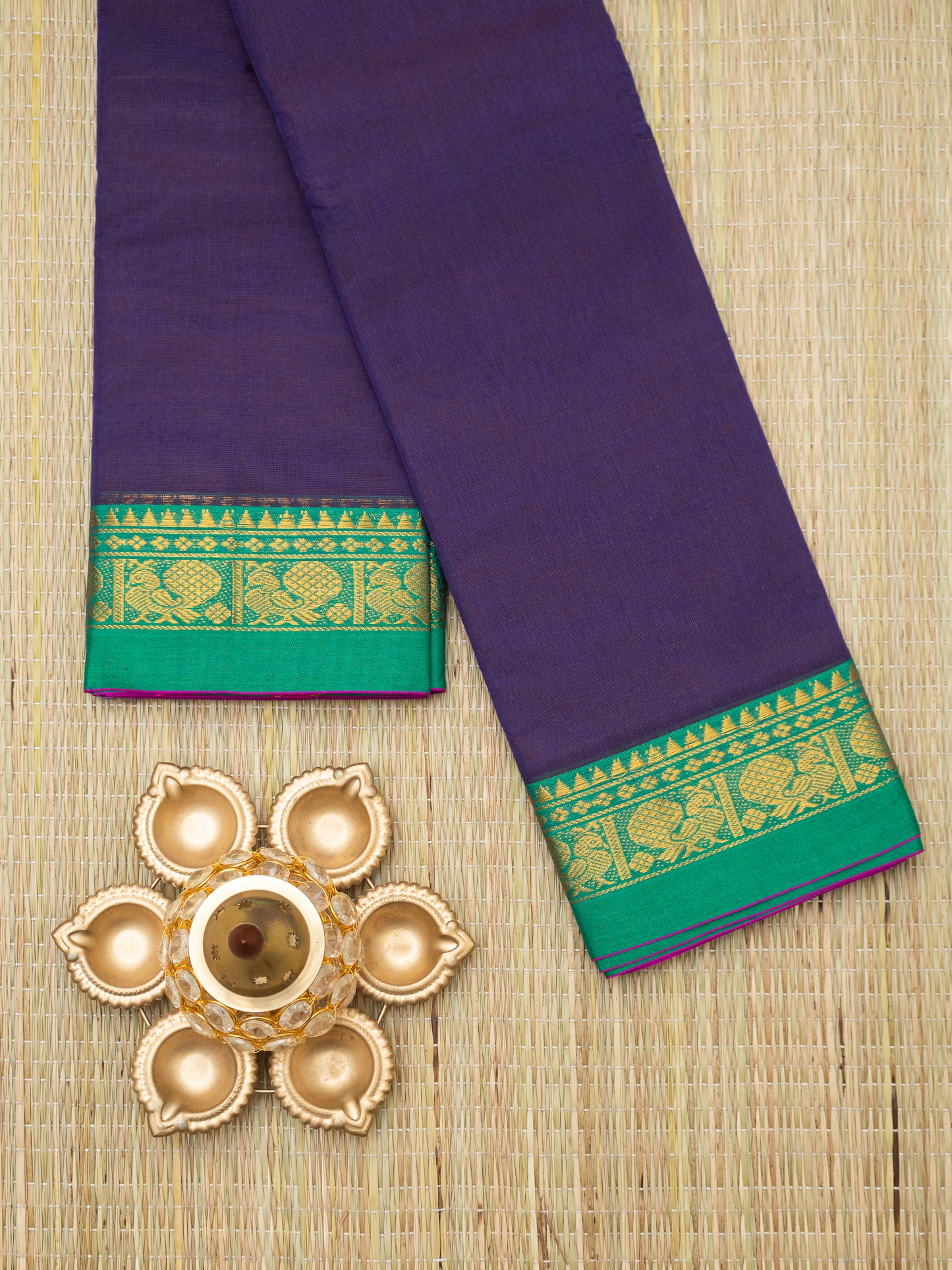 Gadwal Plain Cotton Saree