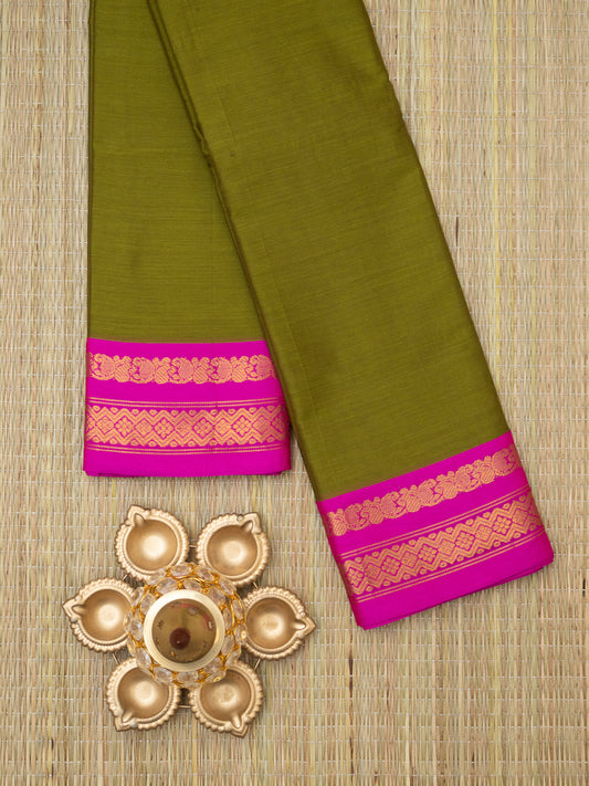 Gadwal Plain Silk Saree