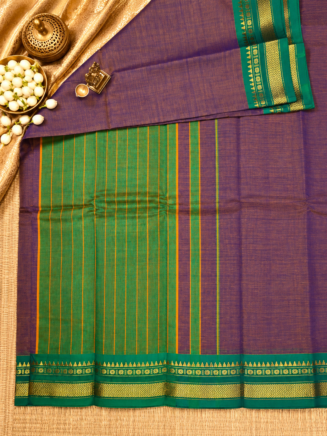Gadwal Plain Cotton saree