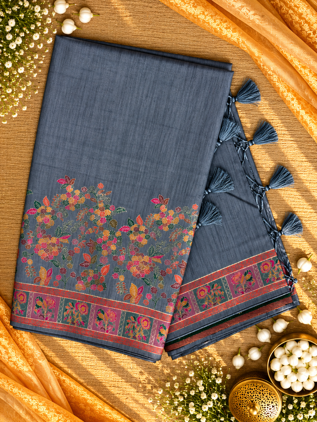 Pashmina silk sarees