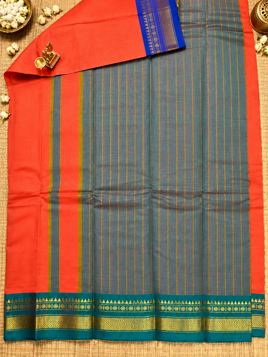 Gadwal Plain Cotton Saree
