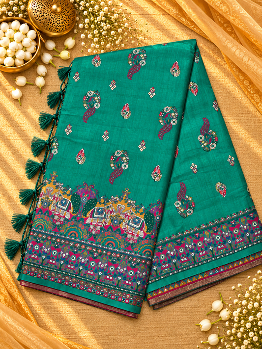 Pashmina silk sarees