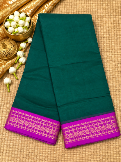 Gadwal Plain Cotton with Tread Border