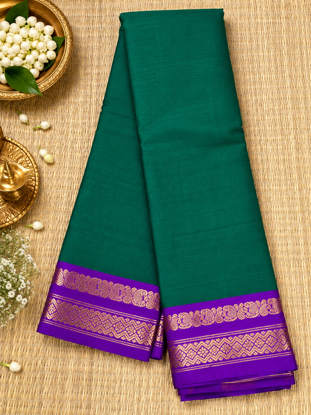 Gadwal Plain Silk Saree