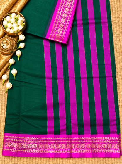 Gadwal Plain Cotton with Tread Border