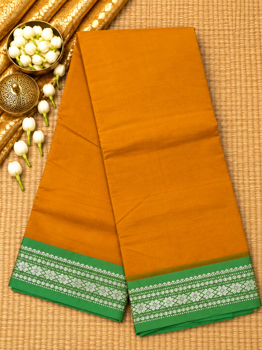Gadwal Plain Cotton with Tread Border