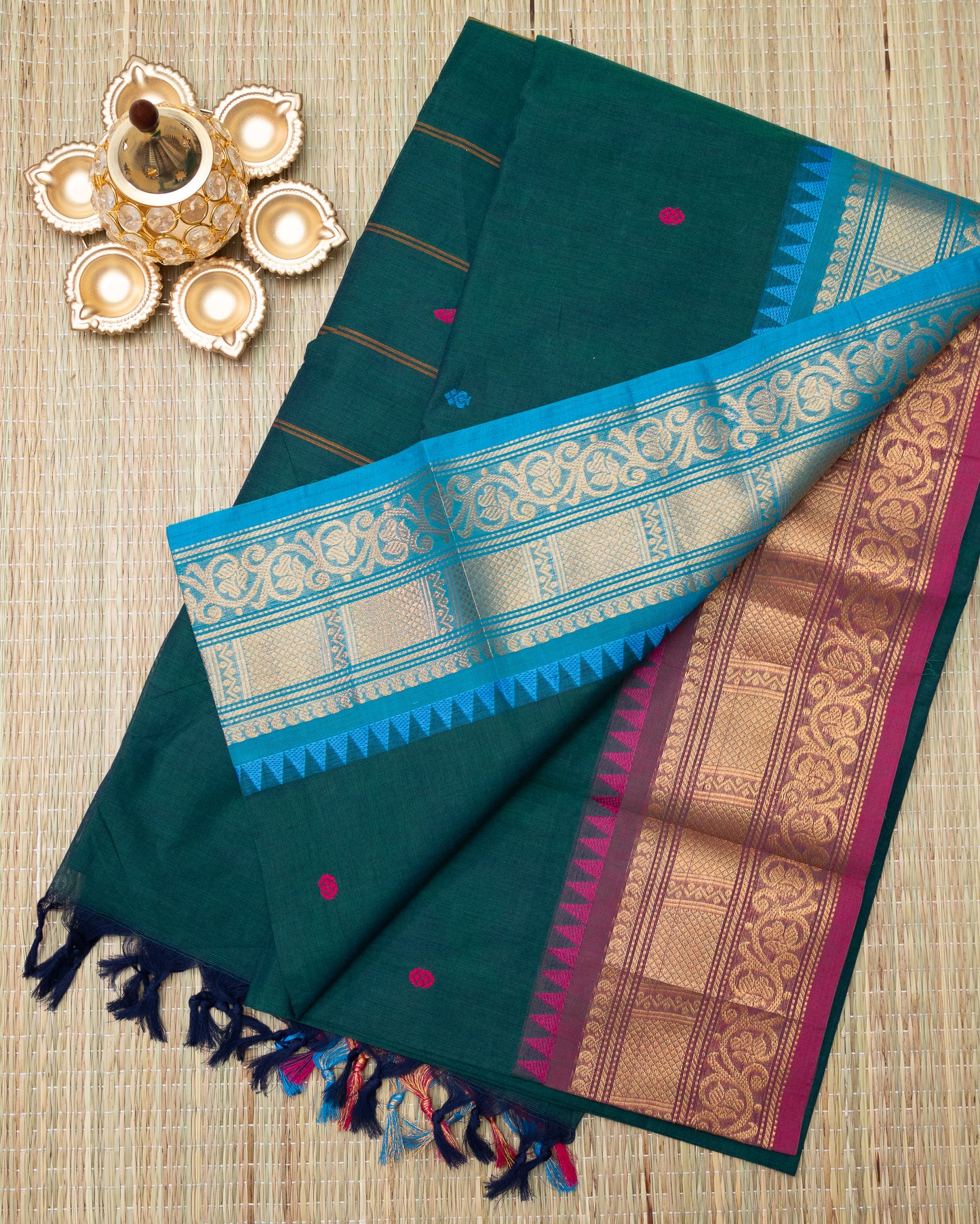 Ganga Jamuna Border Chettinad Cotton