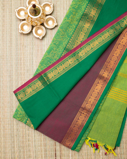 Vanasingaram Ganga Jamuna Border Chettinad Cotton