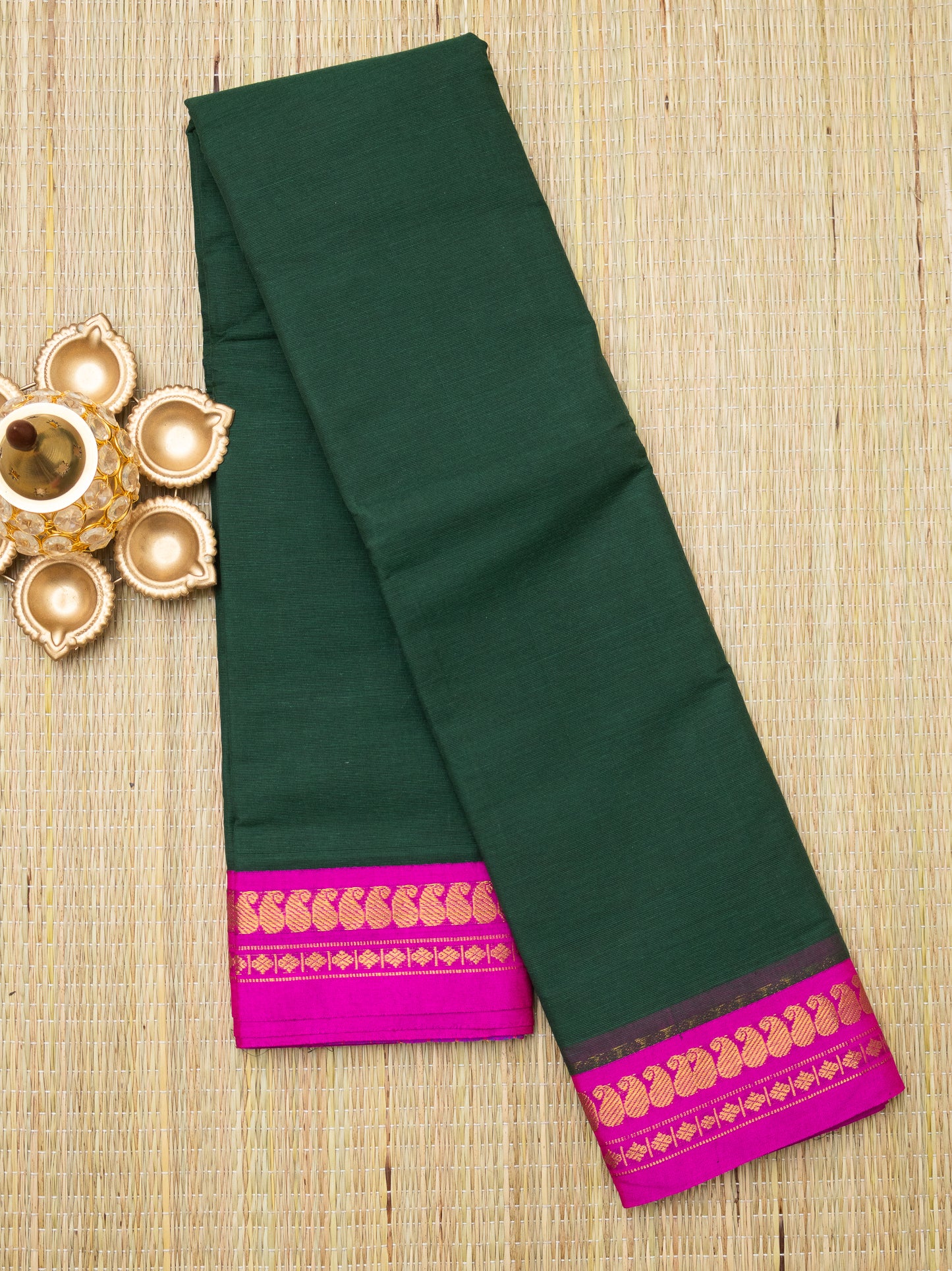 Gadwal Plain Cotton Saree