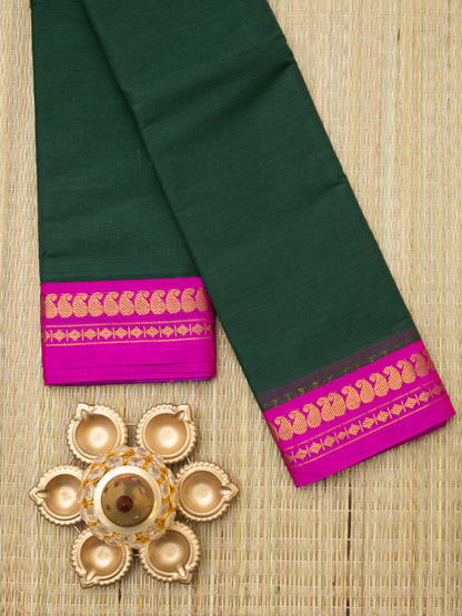 Gadwal Plain Cotton Saree