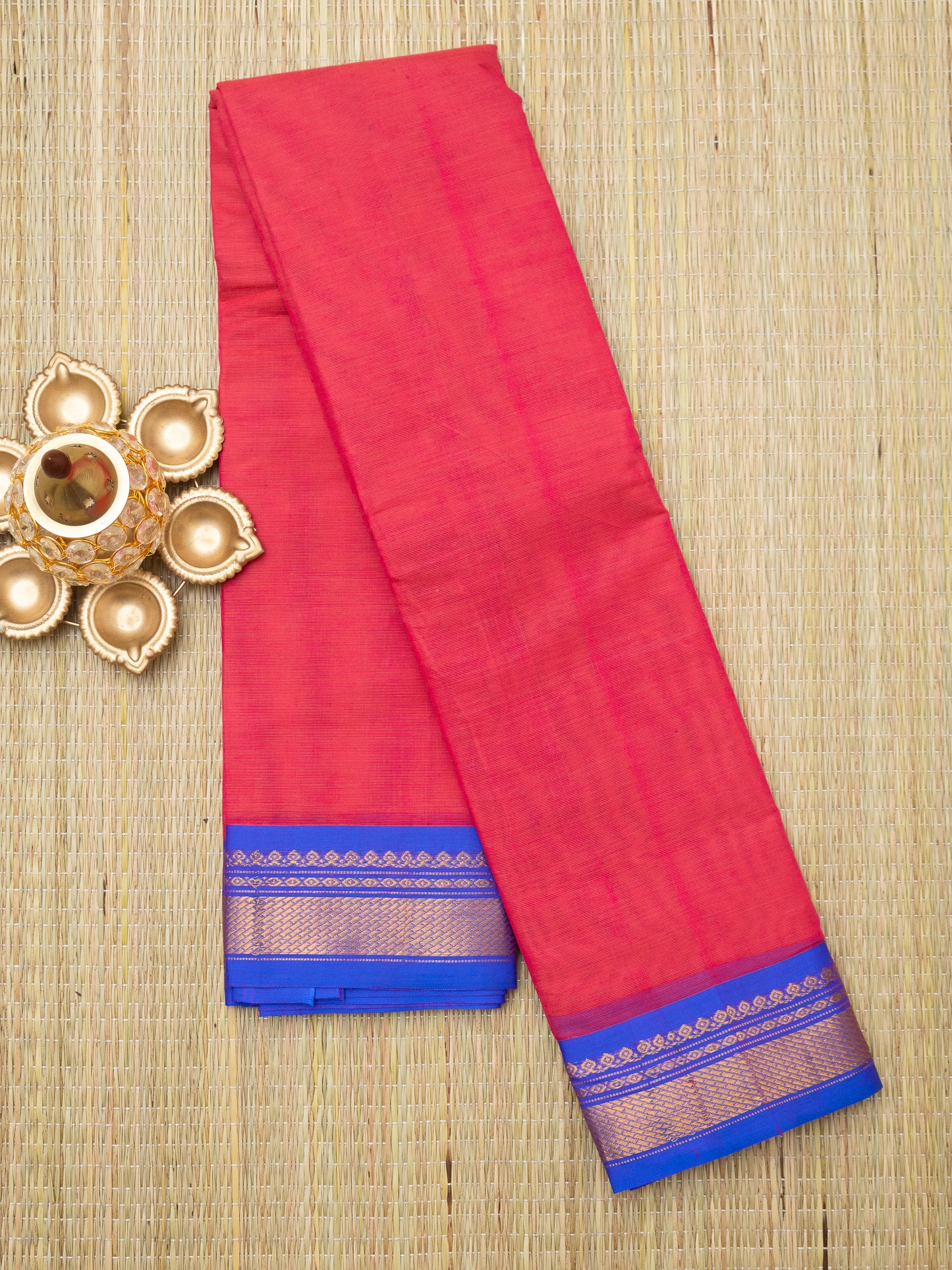 Gadwal Plain Cotton Saree