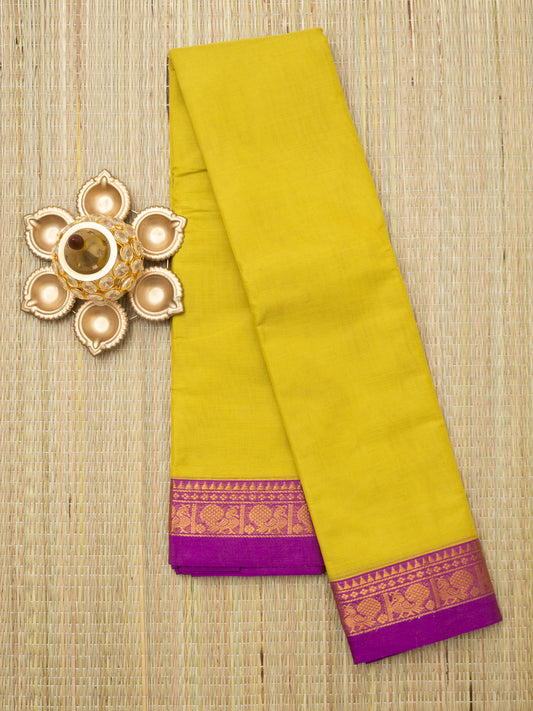 Gadwal Plain Cotton Saree