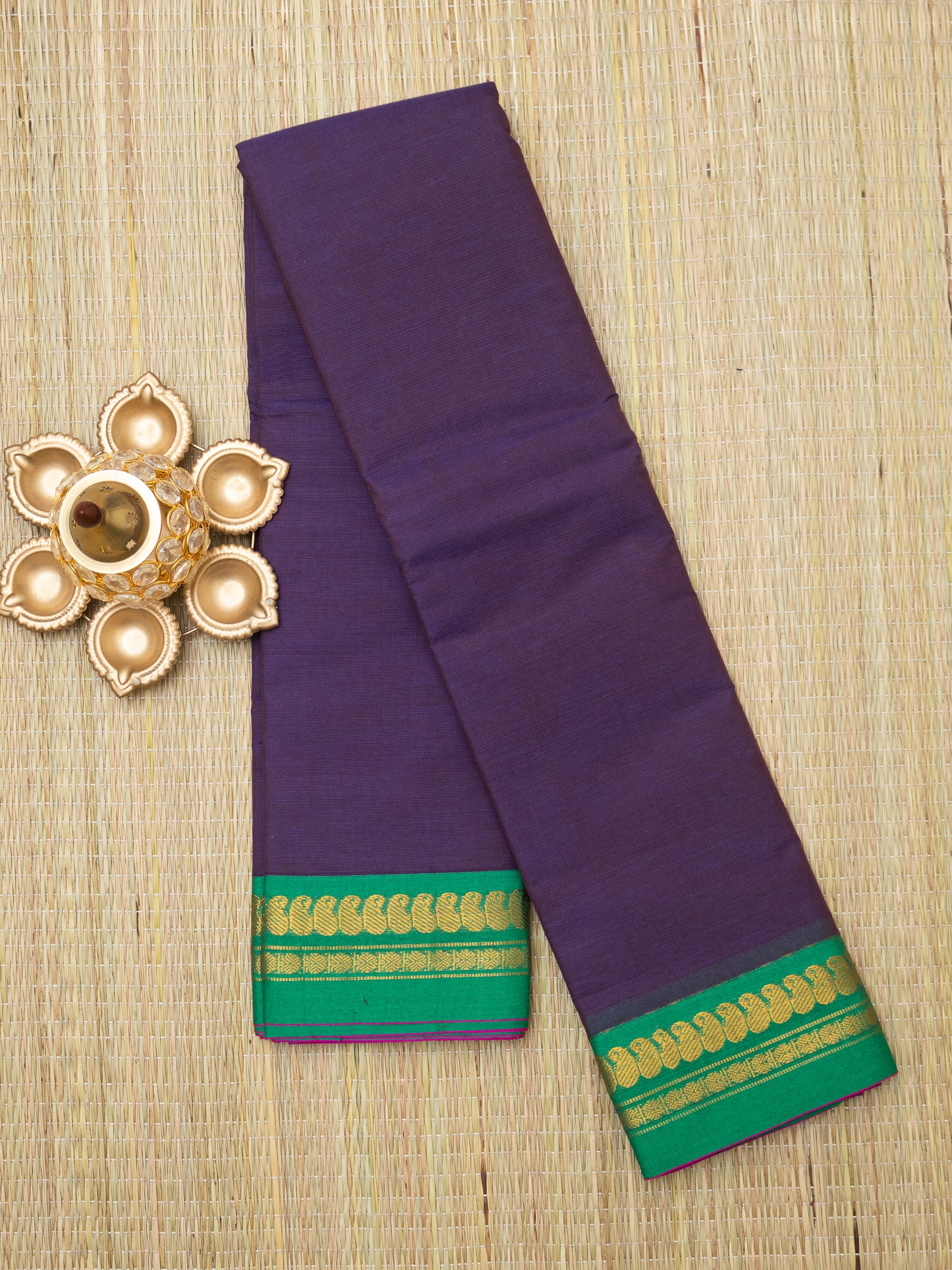 Gadwal Plain Cotton Saree
