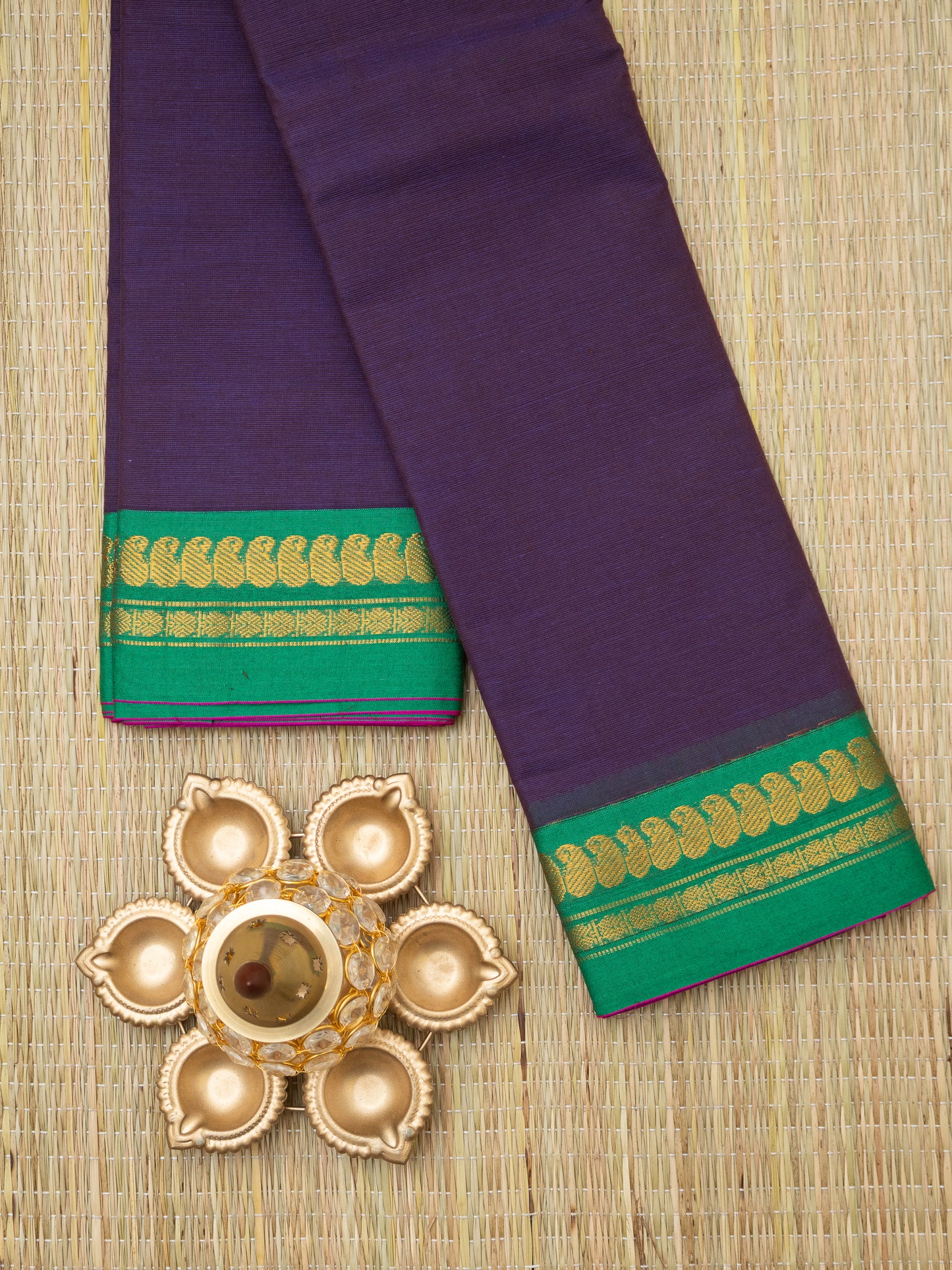 Gadwal Plain Cotton Saree