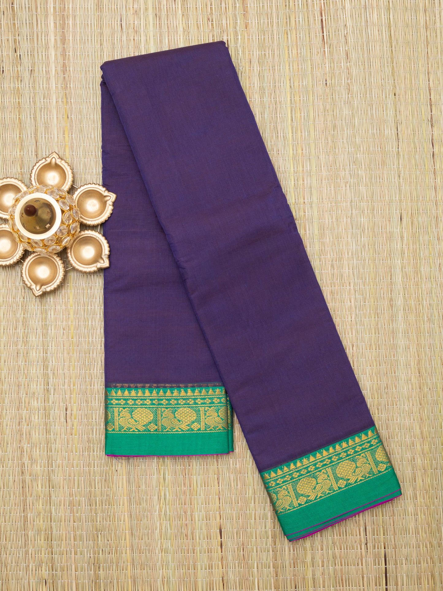 Gadwal Plain Cotton Saree