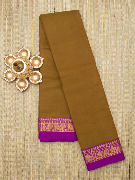 Gadwal Plain Cotton Saree
