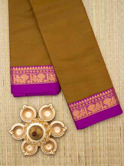 Gadwal Plain Cotton Saree