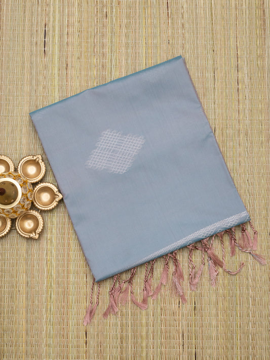 Soft Silk Jari Border (Kolam Design)