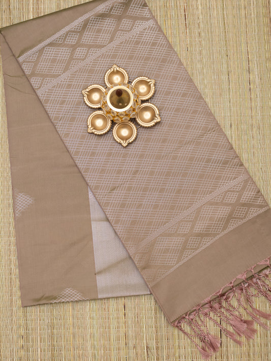 Soft Silk Jari Border (Kolam Design)