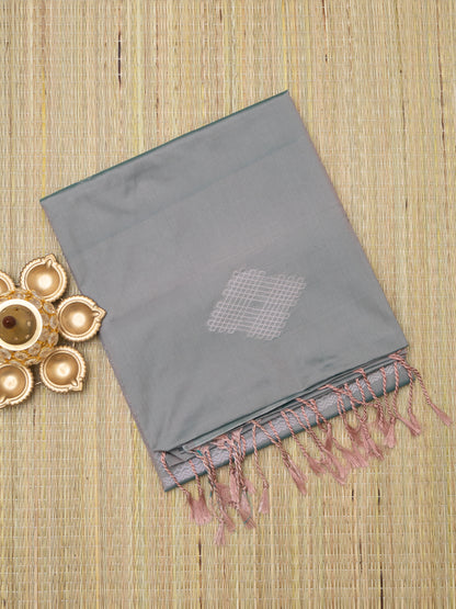 Soft Silk Jari Border (Kolam Design)
