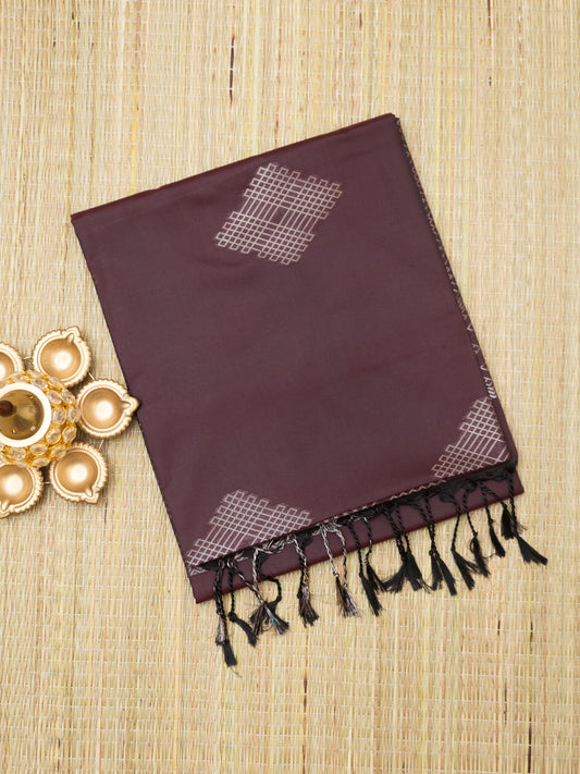 Soft Silk Jari Border (Kolam Design)