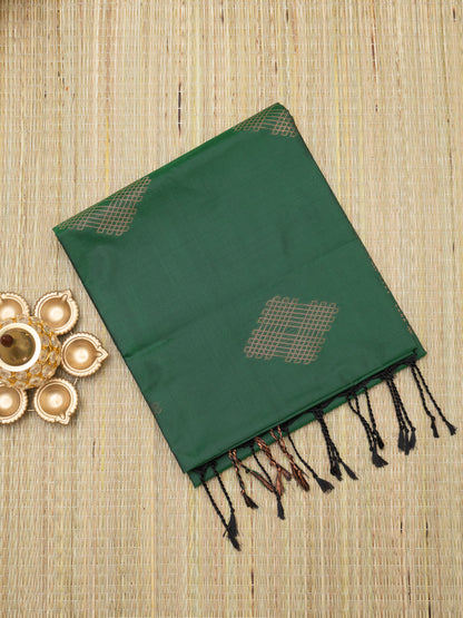 Soft Silk Jari Border (Kolam Design)