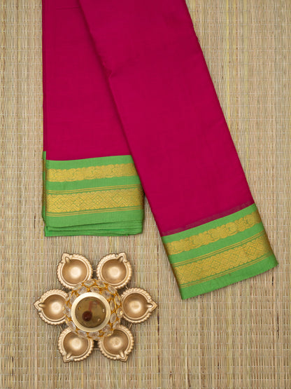 Gadwal Plain Silk Saree