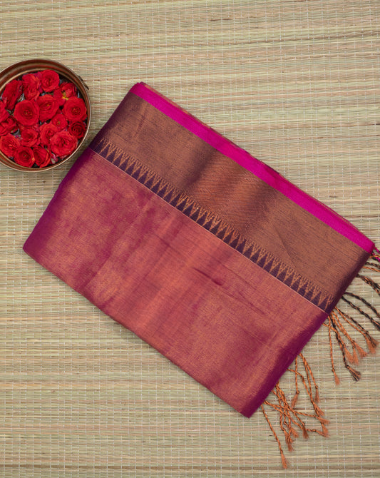 Tissue silk with Temple Border