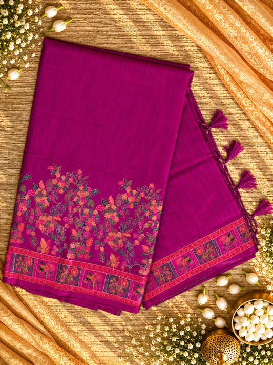 Pashmina silk sarees