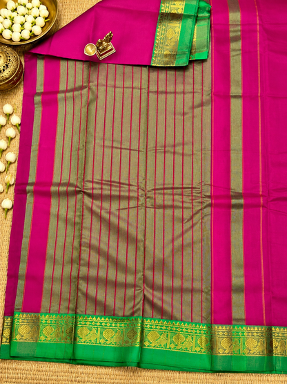 Gadwal Plain Cotton Saree