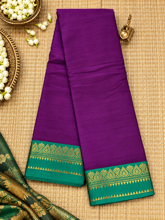 Gadwal Plain Cotton Saree