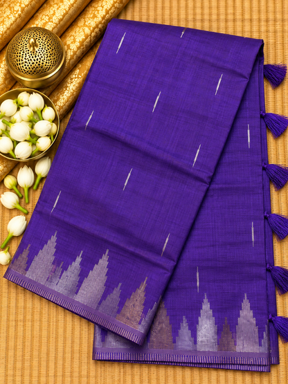 Semi Tassar Silk Temple Border