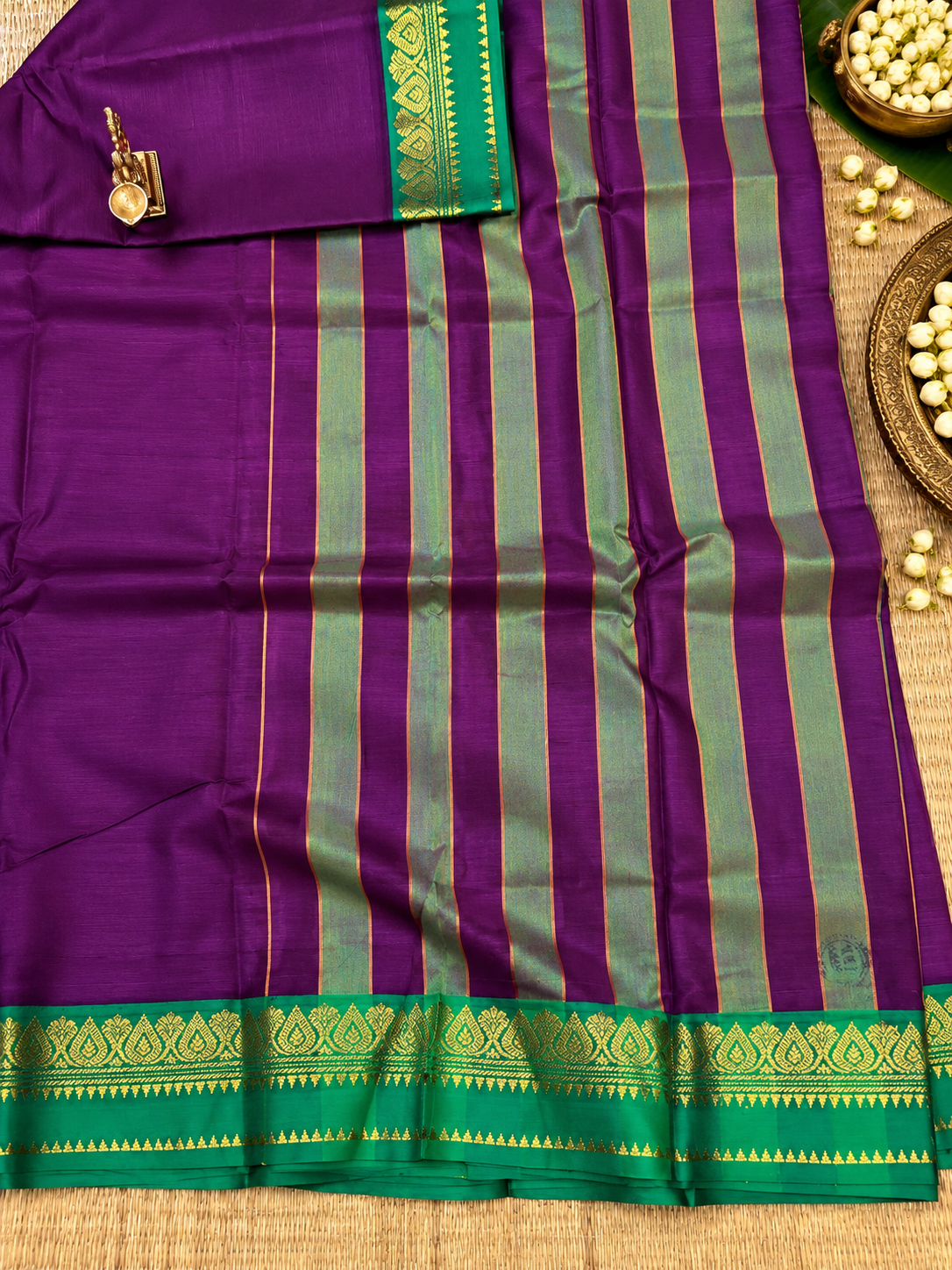 Gadwal Plain Cotton Saree