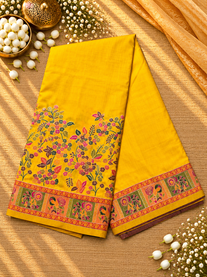 Pashmina silk sarees