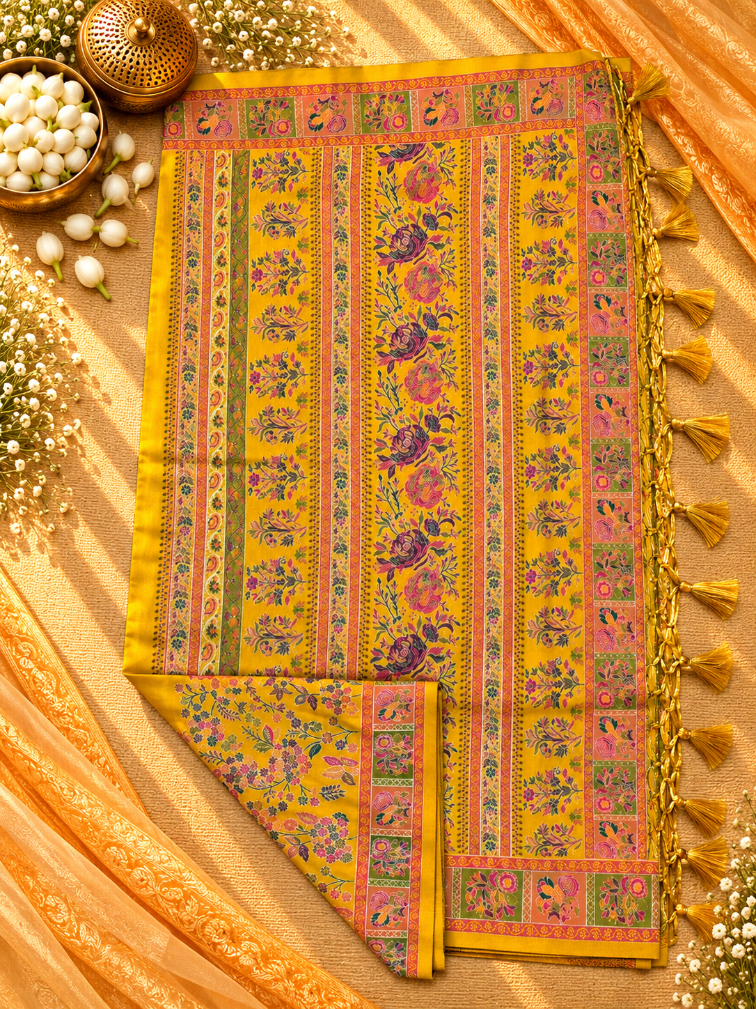 Pashmina silk sarees