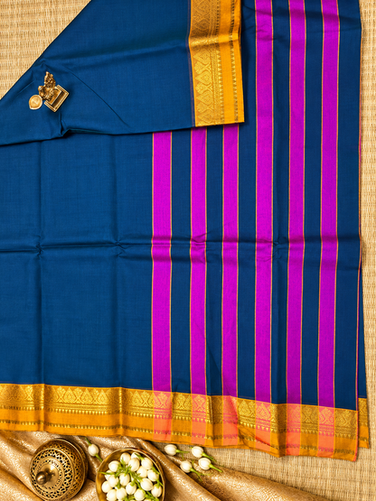 Gadwal Plain Cotton Saree