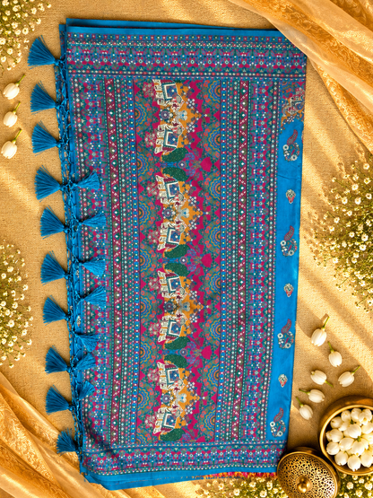 Pashmina silk sarees